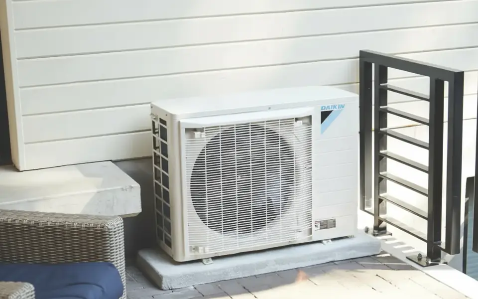 Installed Daikin outdoor unit
